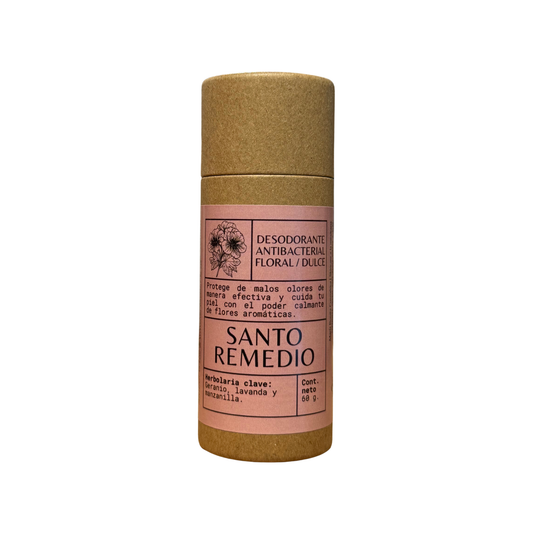 Santo Remedio Floral —  Desodorante botánico con geranio, manzanilla y lavanda